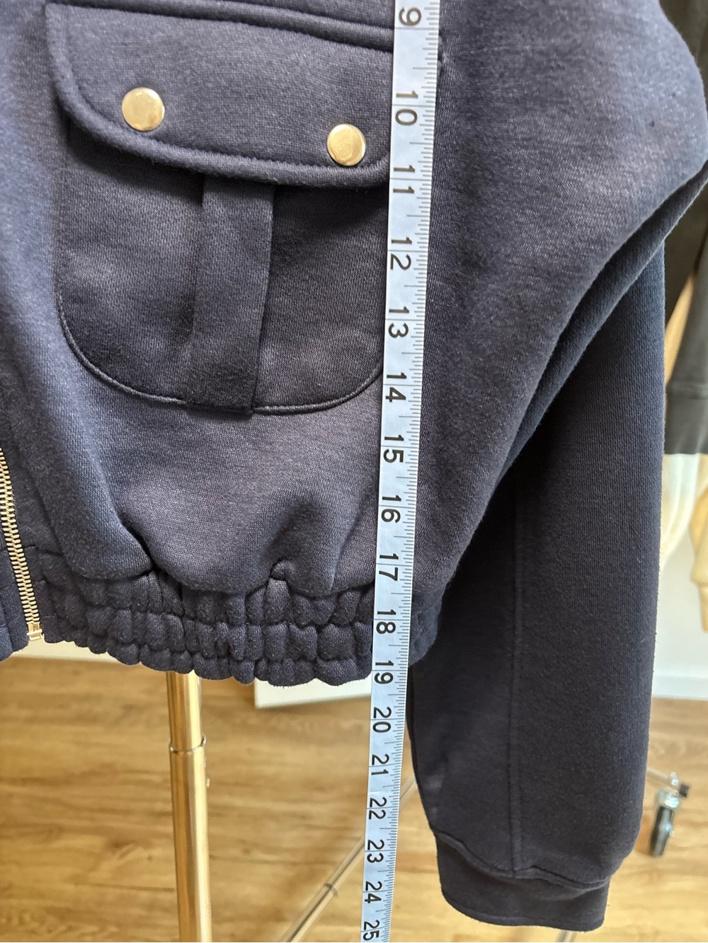 boohoo crop bomber jacket with pocket detail, size 8 - Picture 8 of 8